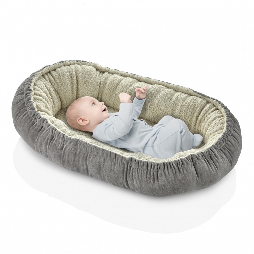 Baby Nest Plusat BabyJem Gri, Co-sleeping Sigur
