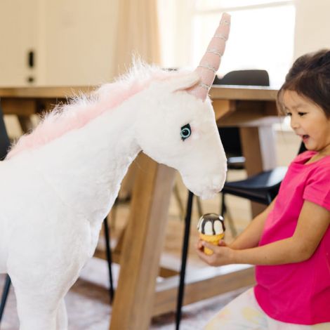 Unicorn Gigant Plus 114 cm Melissa&Doug - imagine 6