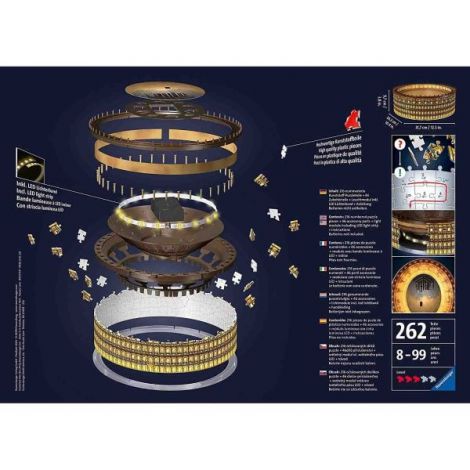Puzzle 3D Led Colosseum Ravensburger 216 piese - imagine 3