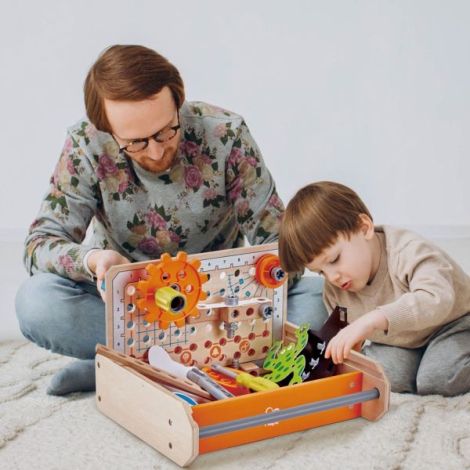 Trusa STEAM Hape - Experimente Științifice Lemn - imagine 6