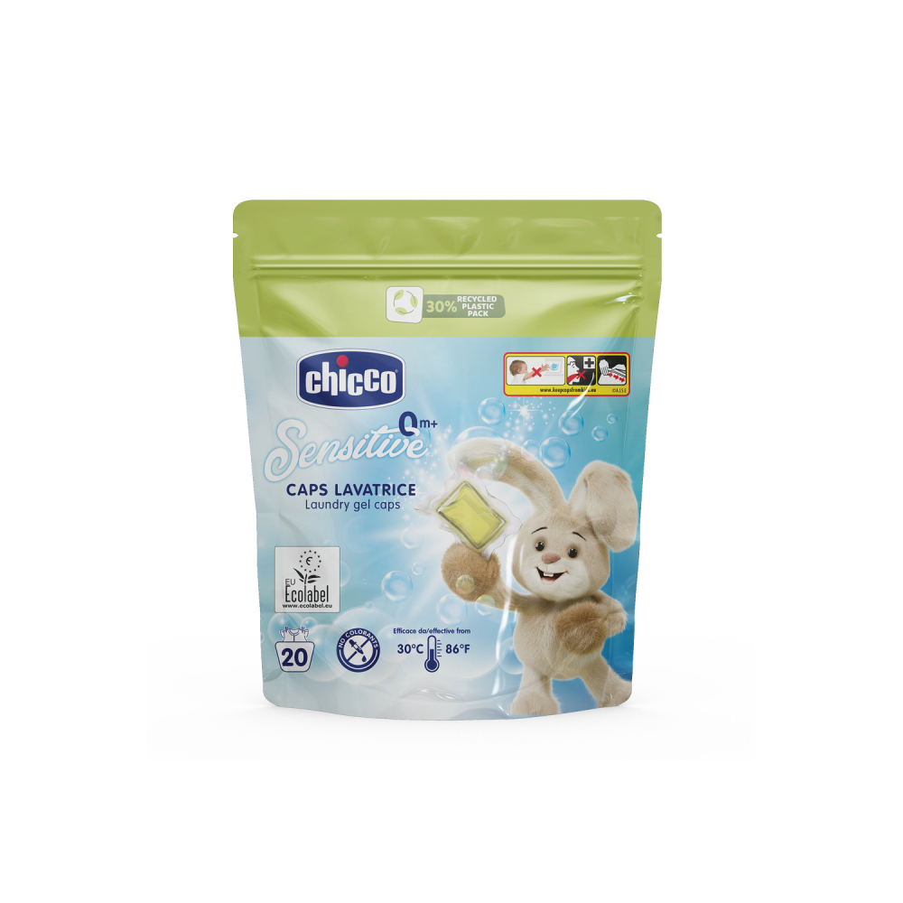 Chicco Sensitive 20 capsule - detergent hipoalergenic bebelusi - imagine 6