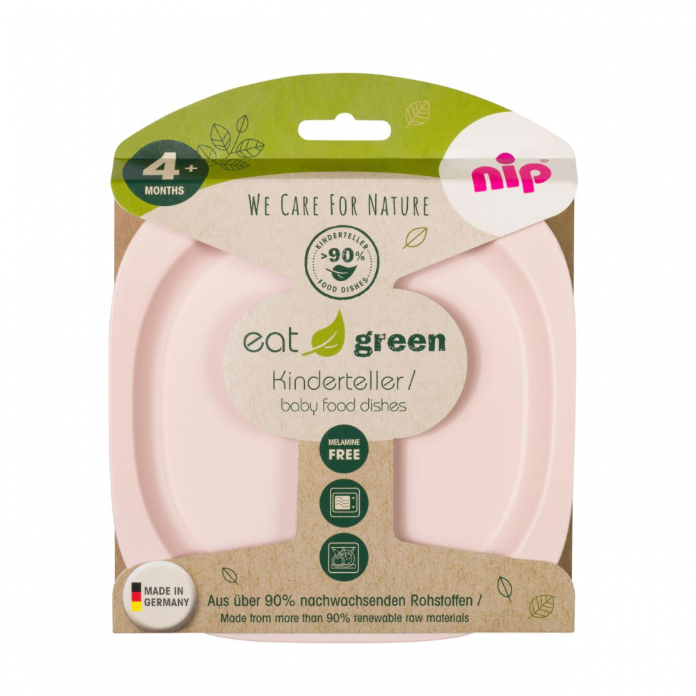 Set 2 farfurii copii Nip Eat Green Ecologice - imagine 3