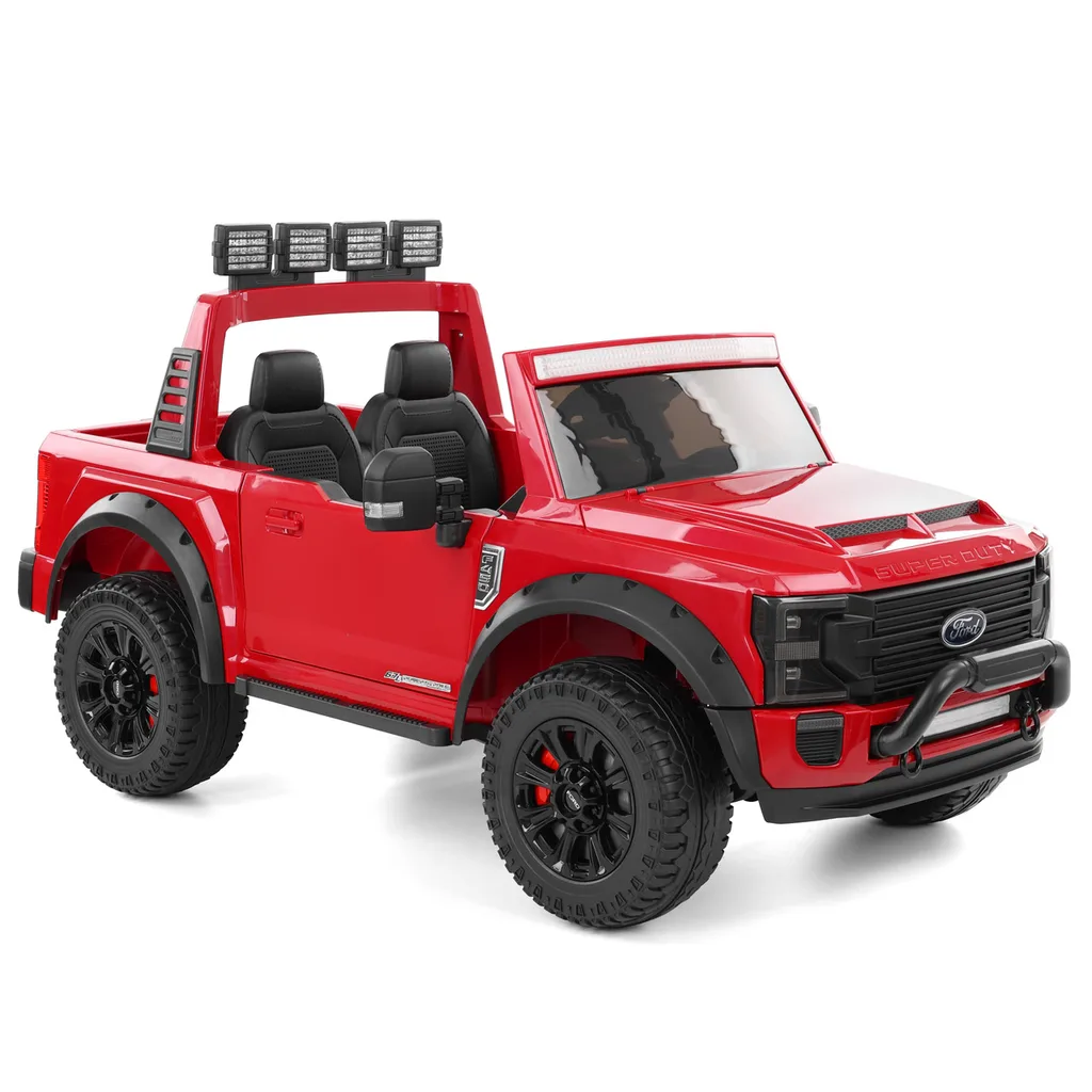 Mașinuță Electrică Ford F450 12V, 2 Locuri, Roșu - Hollicy