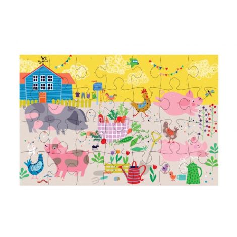 Puzzle Ferma Avenir 28 piese - Joc Educativ 3+ - imagine 2