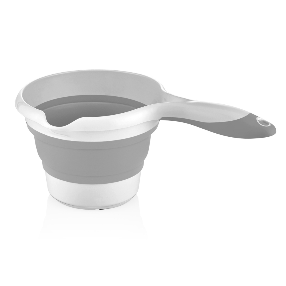 Set Baie 5 Piese Babyjem Grey cu Cadită Pliabilă - imagine 3