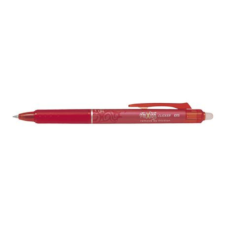 Roller Pilot Frixion Clicker 0.5mm Rosu, Stergebil