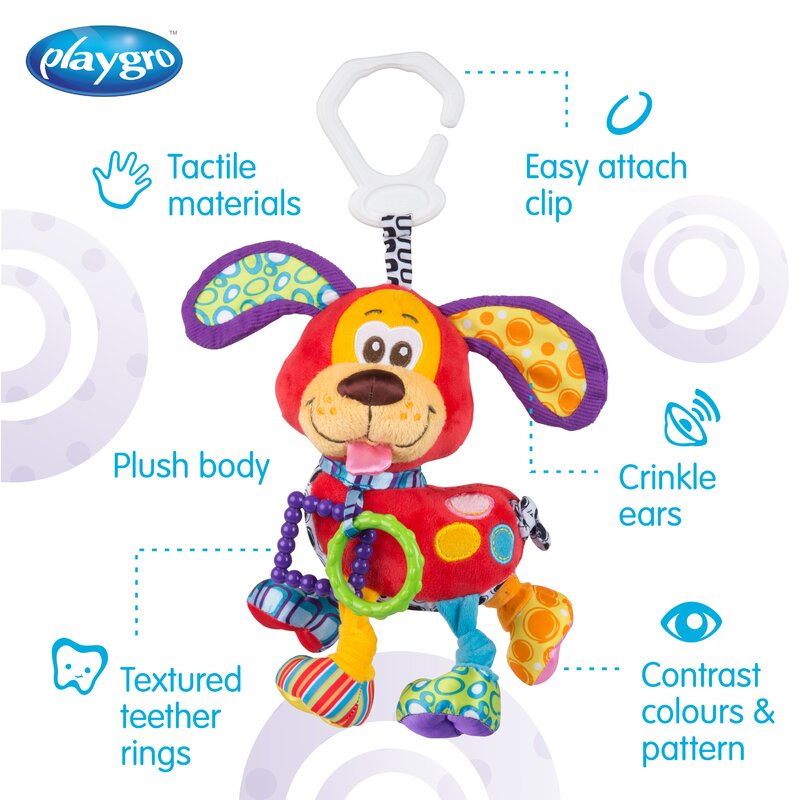 Playgro Pooky Puppy Jucărie Dentitie Prindere - imagine 3