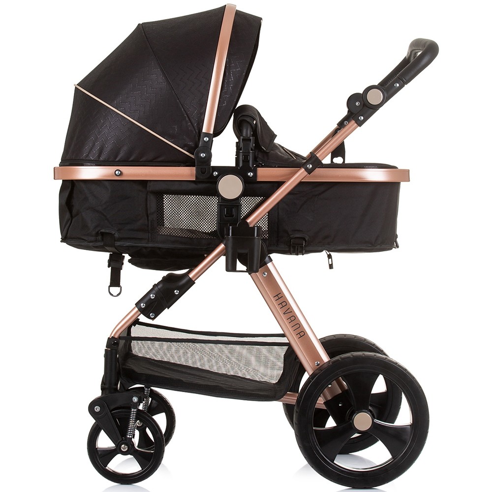 Carucior Chipolino Havana 2 in 1 Obsidian Gold - imagine 3