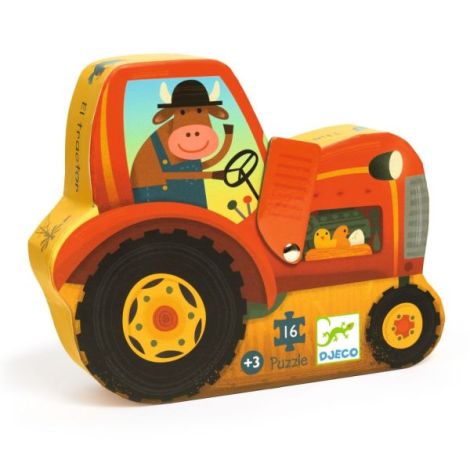 Puzzle Tractor Djeco | Joc Educativ 3+