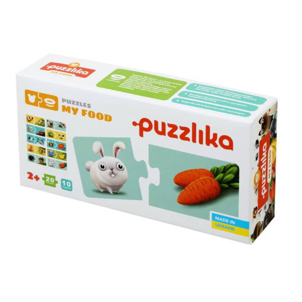 Puzzle Lemn Cubika Animalute, 20 Piese Educativ