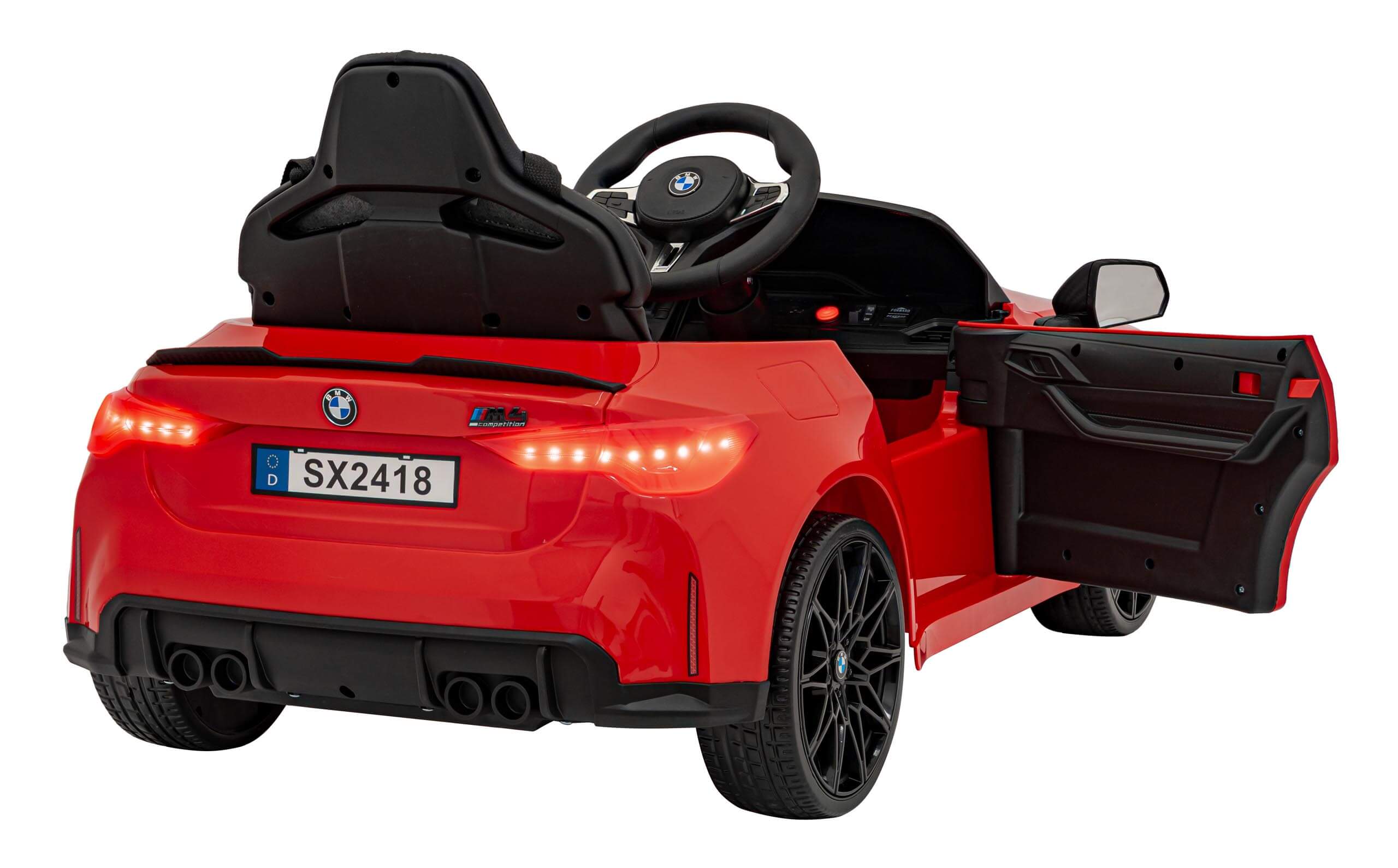 Masinuta Electrica BMW M4 12V Rosu - Autokids - imagine 6