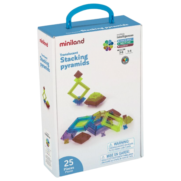 Joc constructii Piramide translucide Miniland