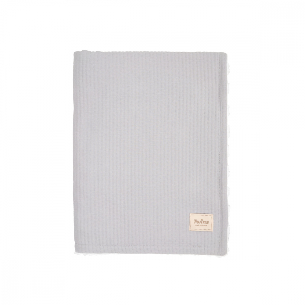 Patura Velur 3D Twins Gri - Confort Premium - imagine 2