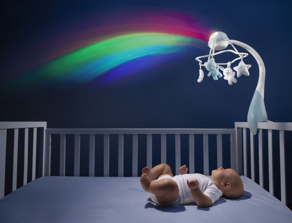 Carusel Chicco Rainbow cu Proiecție 3 în 1 - imagine 7