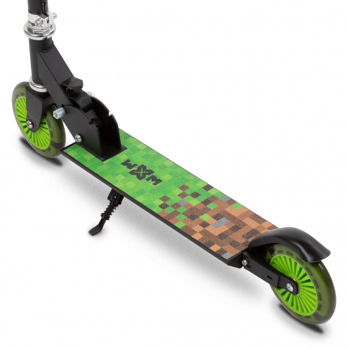Trotineta WXM Skipo Game, Pliabila, Aluminiu, 2 Roti LED - imagine 2