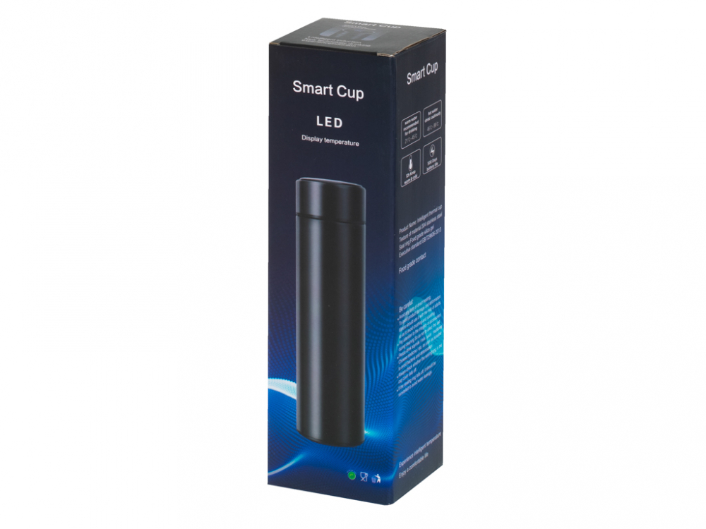 Cana termos smart LED Ikonka, 500 ml, Golden - imagine 5