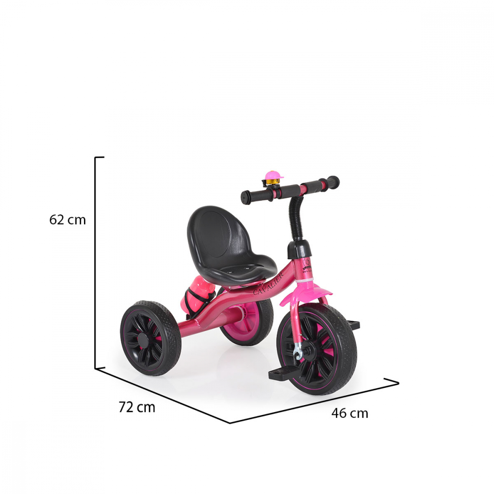 Tricicleta Byox Cavalier Lux Pink, 3-25 kg - imagine 5