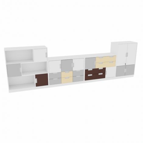 Set Mobilier Grădiniță Quadro Alb 76 Multifuncțional