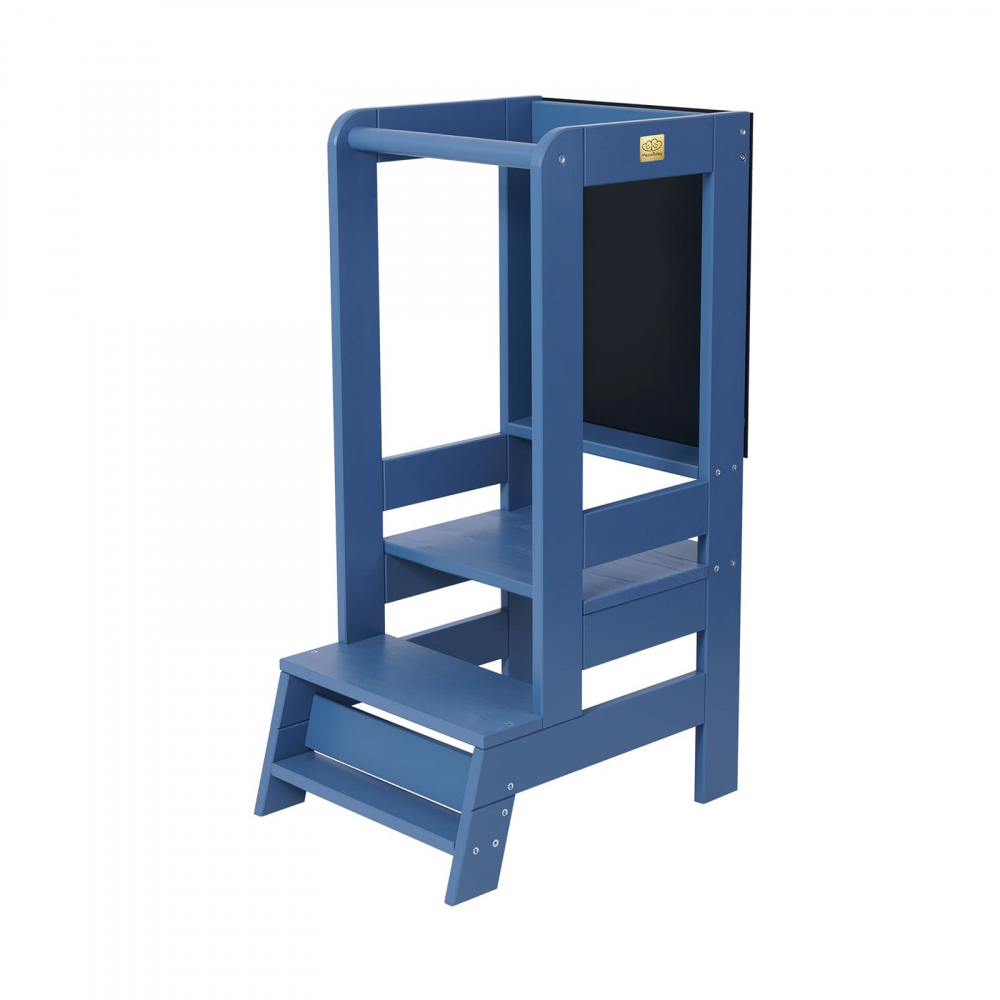 Înălțător Learning Tower MeowBaby cu Tablă Albastru