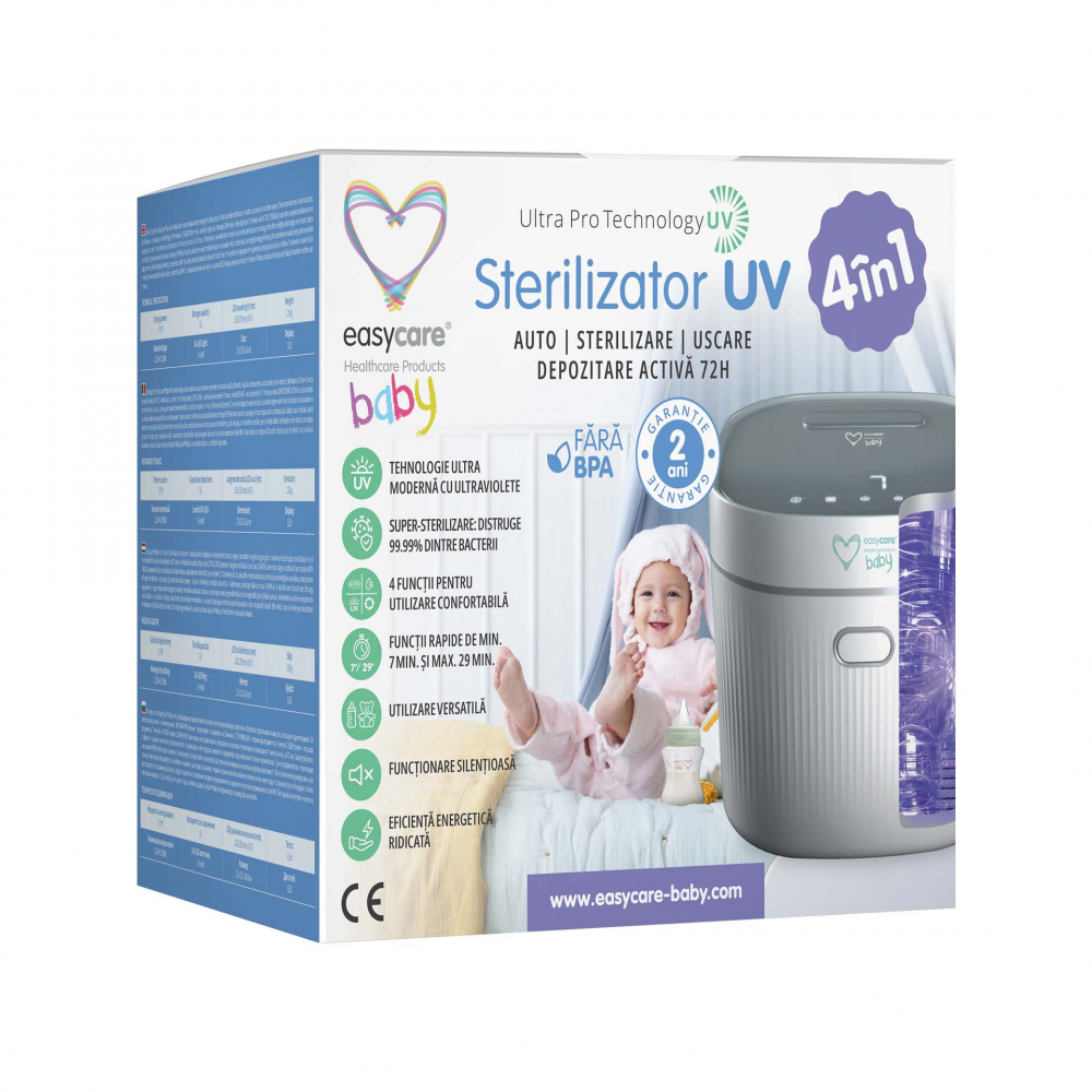 Sterilizator UV 4-in-1 Easycare Baby cu Uscător - imagine 3