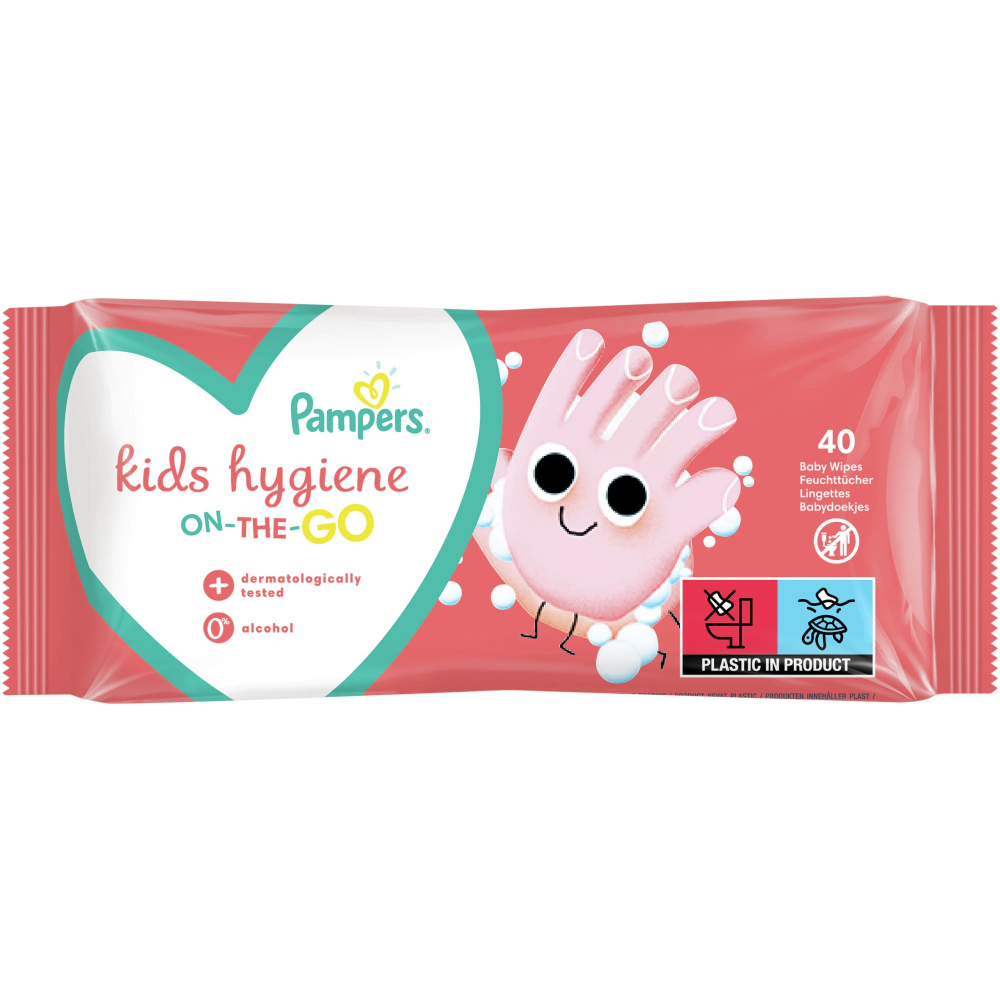 Servetele umede Pampers Hygiene on the go, 40 buc - imagine 7