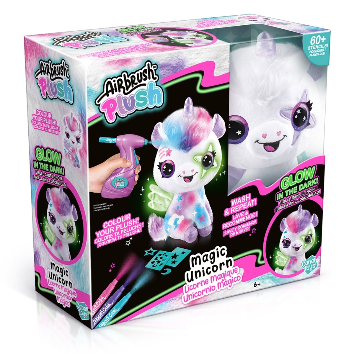 Airbrush Plush Unicorn Jucarie Plus de Colorat