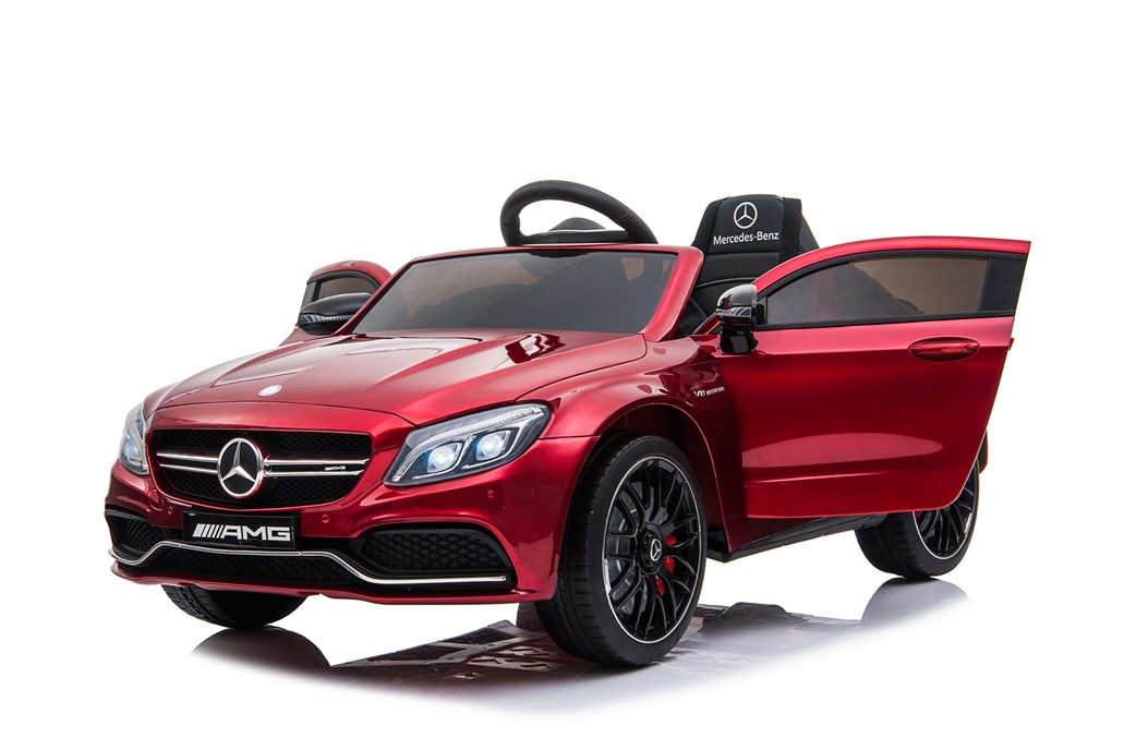 Masinuta Electrica Mercedes AMG C63s Visiniu - imagine 5