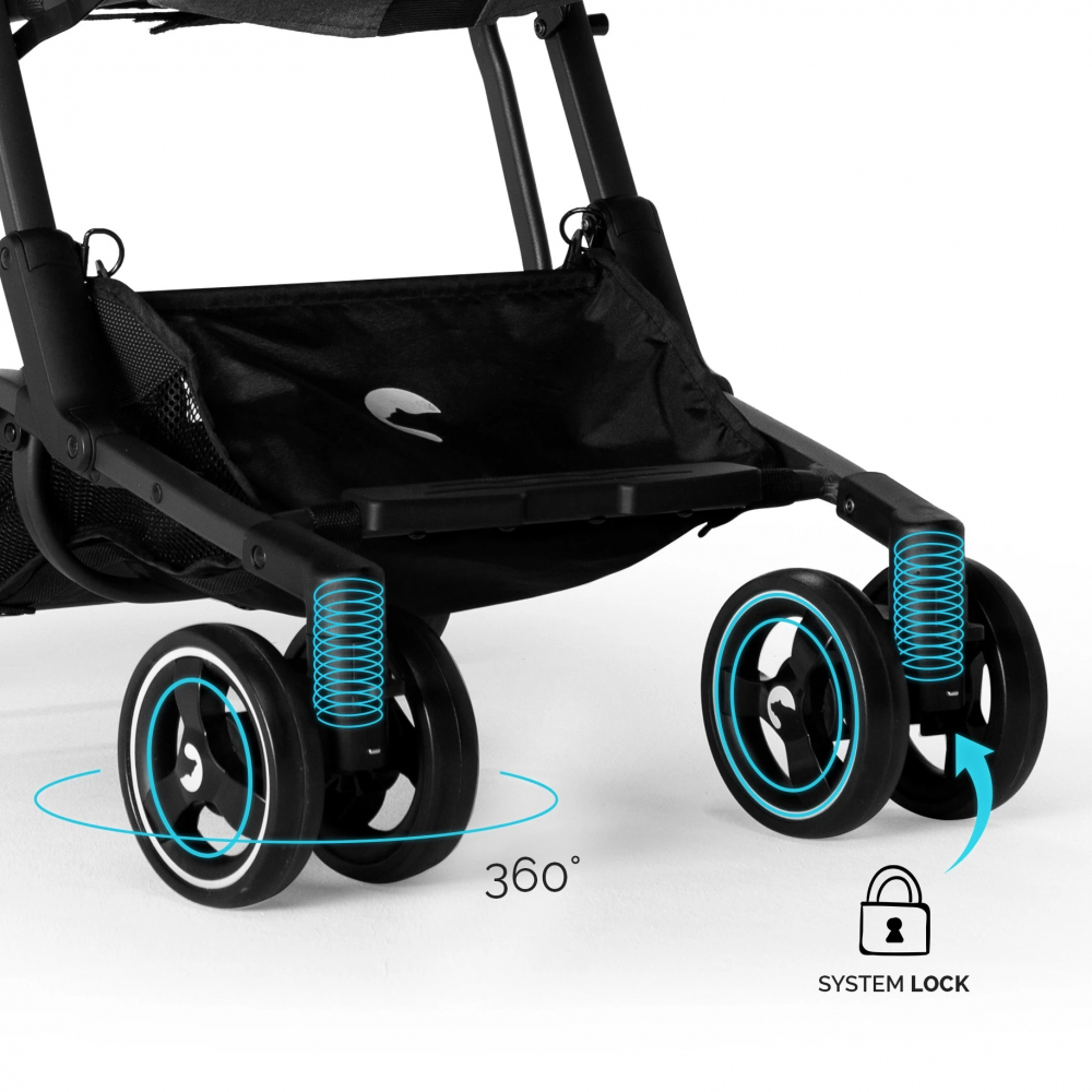 Carucior Kidnort Snopetrel Grey Ultracompact - imagine 5