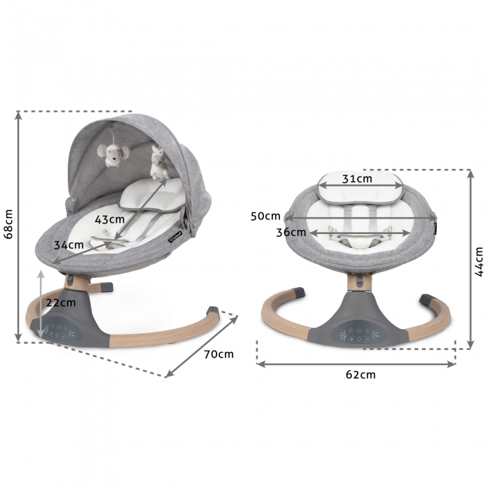 Leagan Electric 2 in 1 Kidwell Luxi Wooden Dark - imagine 9