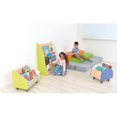 Bibliotecă Grădiniță Quadro Alb-Maro | Moje Bambino - imagine 2