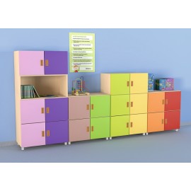 Set Inlandia 3 Moje Bambino - Mobilier Grădiniță Colorat