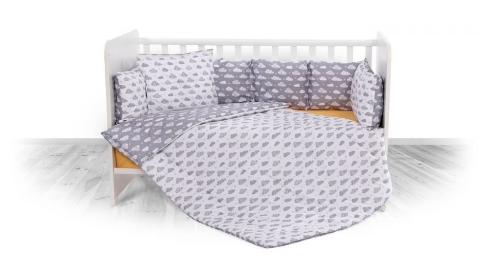 Set Lenjerie Pat 7 Piese Lorelli Clouds Grey - imagine 2