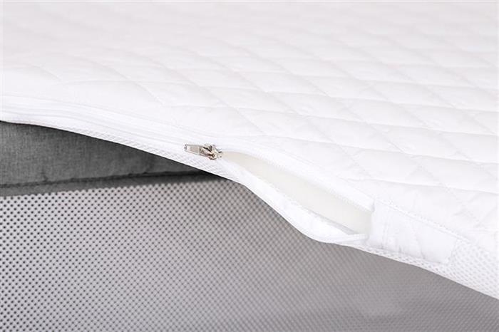 Patut Co-Sleeper Babygo Grey 2 in 1, Saltea Inclusa - imagine 6