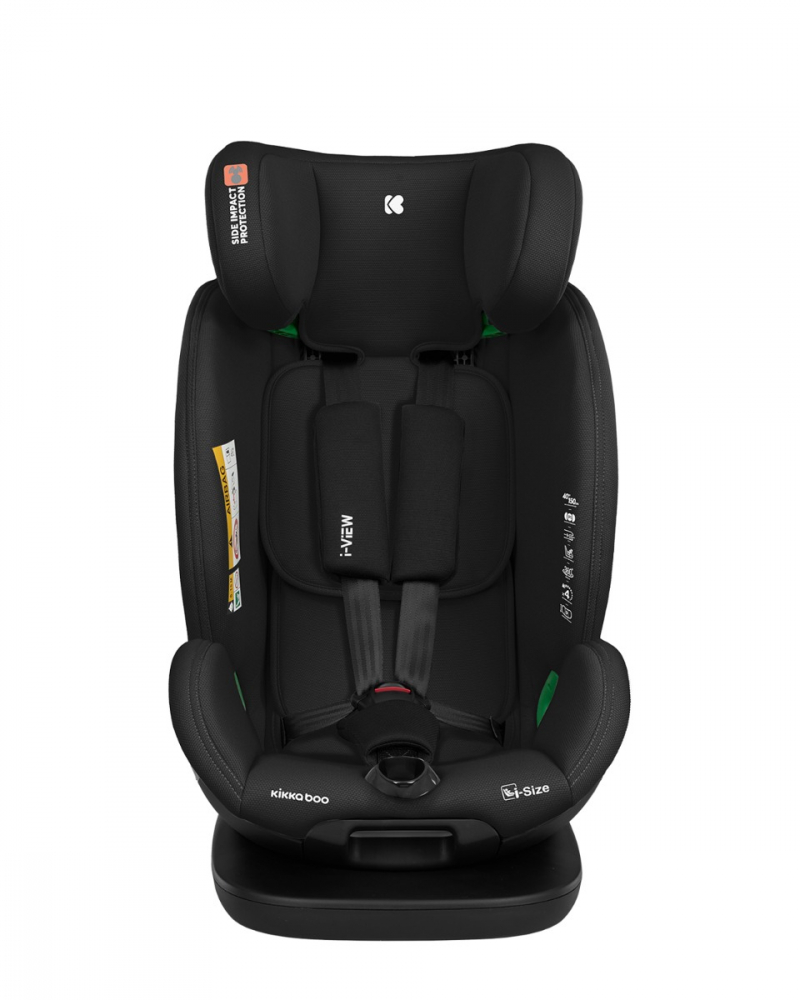 Scaun Auto Kikkaboo i-View i-SIZE, Isofix, Negru - imagine 2
