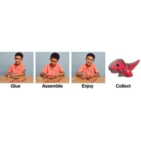 Puzzle 3D T-Rex Brainstorm - Asamblare Ușoară - imagine 9