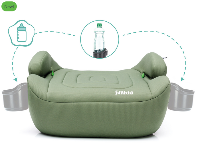 Inaltator Fillikid Flip Deluxe cu ISOFIX Green - imagine 4