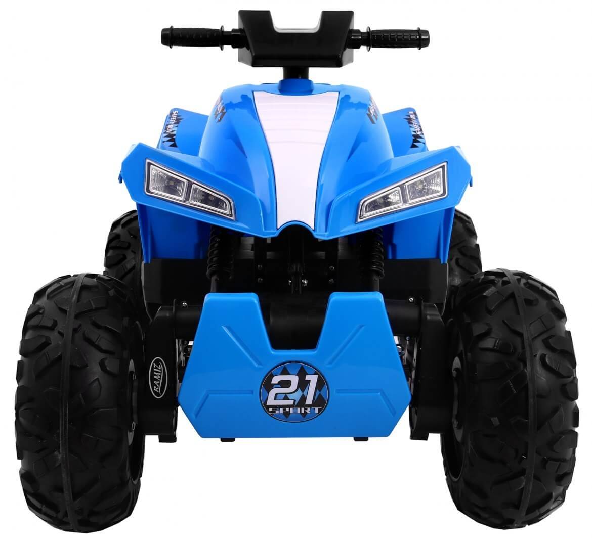 ATV Electric Copii QUAD SPORT RUN 4X4 Albastru - imagine 2