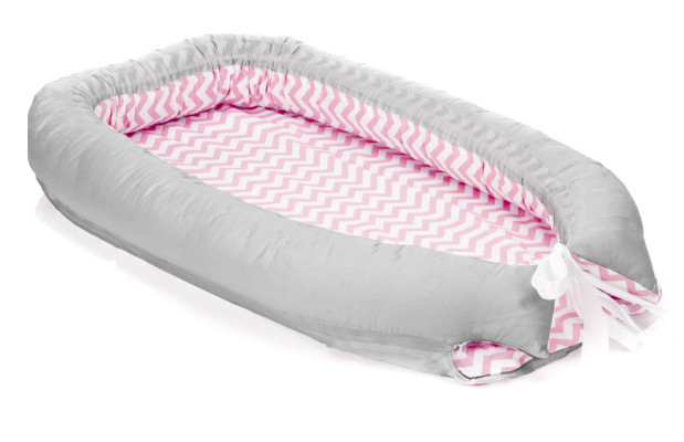 Baby Nest Fillikid Pink 90x40 cm, Detasabil - imagine 6