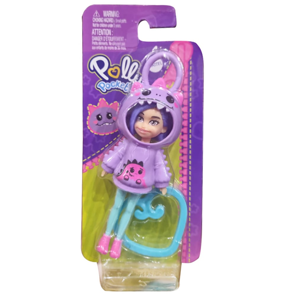 Păpușă Polly Pocket cu Hanorac Animalut și Clema de Prindere