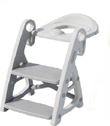 Reductor Toaleta cu Scarita Little Mom Grey - imagine 3