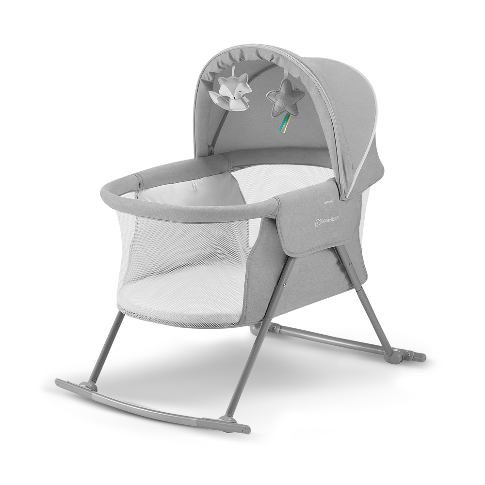 Patut Kinderkraft LOVI 3-in-1 Grey Multifuncțional - imagine 6