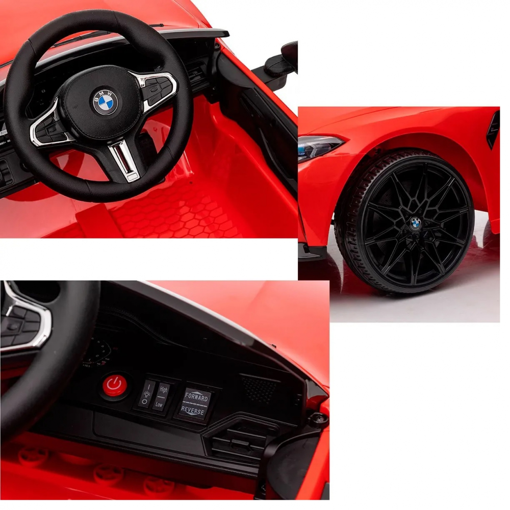 BMW M4 Masinuta Electrica 12V Roti EVA Licenta Oficiala - imagine 2
