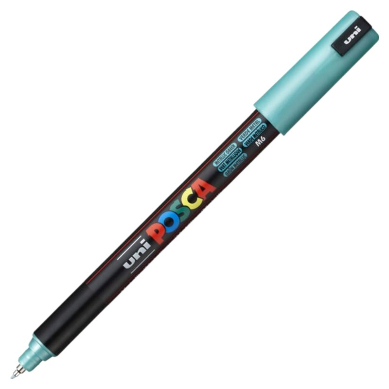 Marker UNI Posca PC-1MR Verde Metalizat 0.7mm