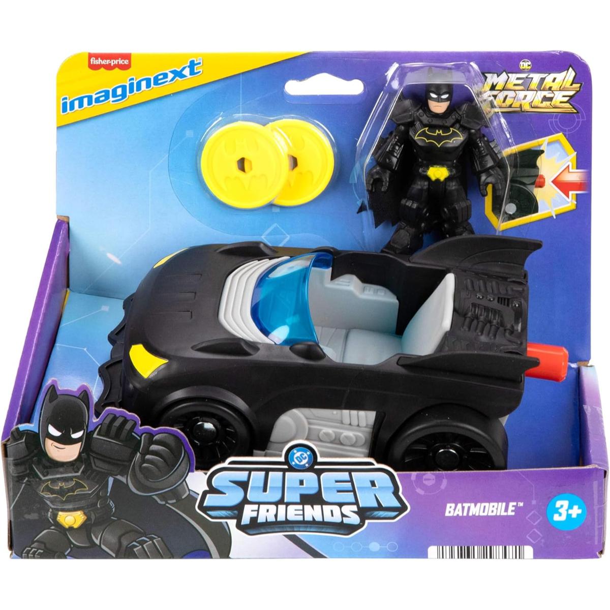 Batmobil Imaginext cu Batman DC Super Friends