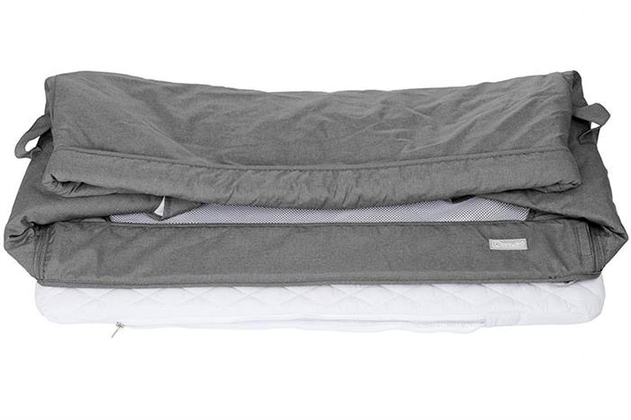 Patut Co-Sleeper Babygo Grey 2 in 1, Saltea Inclusa - imagine 7
