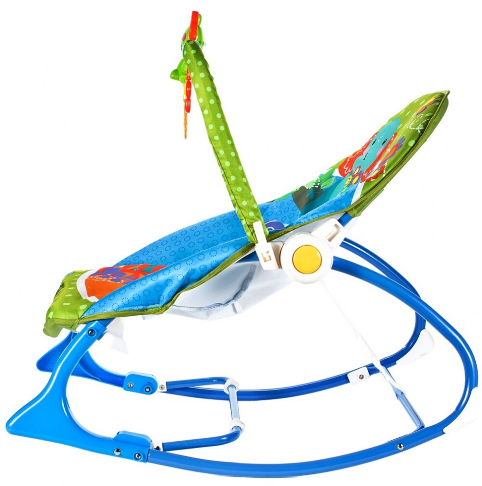 Balansoar Malplay Blue Elephant, pliabil cu vibrații - imagine 2