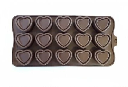 Forma silicon inima Kitchenware, 15 alveole