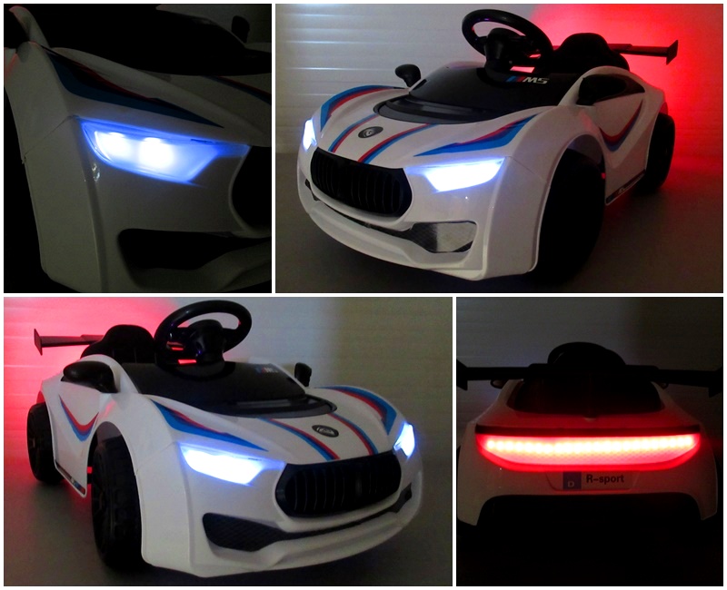 Mașinuță Electrică Cabrio B5 Alb | Autokids - imagine 5