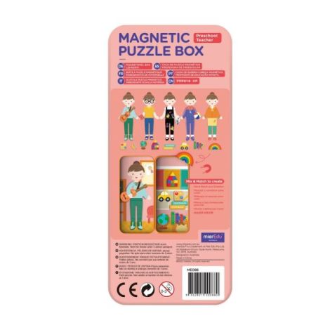 Puzzle Magnetic Mieredu Educatoare - Joc Creativ - imagine 3