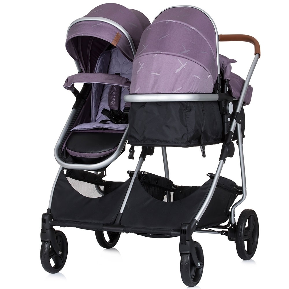 Carucior Gemeni Chipolino Duo Smart 2 in 1, Lilac - imagine 3